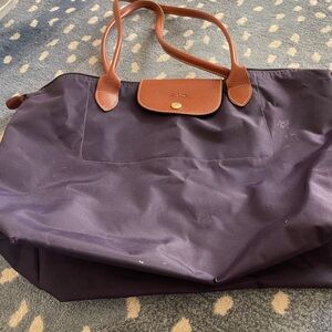 Longchamp Purple Tote Bag